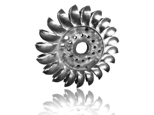 Corredor de turbina hidráulica de acero inoxidable o acero con altura de hoja personalizada