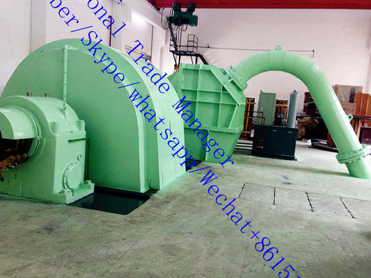 Generador de turbina tipo Pelton de voltaje nominal 6-10kV, sistema de excitación estático o sin escobillas, adecuado para aplicaciones hidroeléctricas