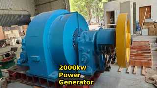 Solución de energía del generador de turbina Francis de 2000 kw