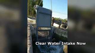 Limpiador de rejillas de basura Mantenimiento de entrada de agua manual automático