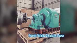 El generador de turbina Francis impulsa sus proyectos
