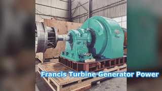 El generador de turbina Francis impulsa sus proyectos