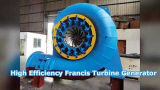 Generador de turbina Francis de alta eficiencia para energía hidroeléctrica