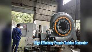 Generador de turbina Francis de alta eficiencia de 300 KW a 20 MW