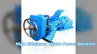 Efficient Turgo Turbine Generator for Hydroelectric Power