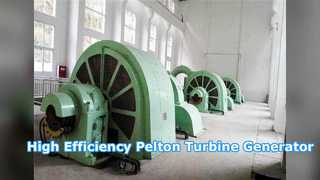 Generador de turbina Pelton de cabezal alto para energía hidroeléctrica eficiente