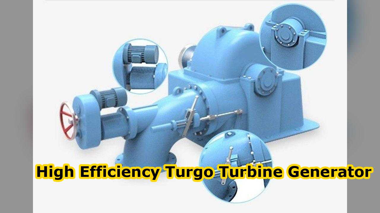Generador de turbina turbo de 3 fases diseñado para un caudal de diseño de 0,744 M3 a 1,176 M3 y una eficiencia de hasta un 87 por ciento Solución de energía